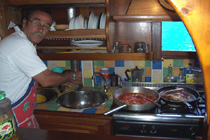 il cuoco all'opera